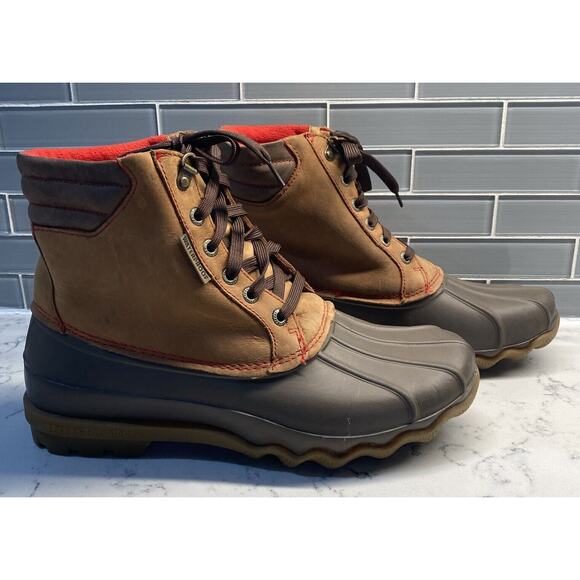 Sperry Top Sider Waterproof Men\'s Avenue Duck Brown Rainboots Size 9M (10282137) main image 7